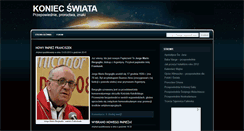 Desktop Screenshot of koniecswiata.info